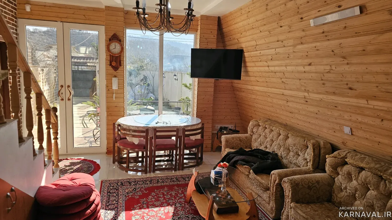کلبه سوئیسی استخردار آبگرم آرام  شفت