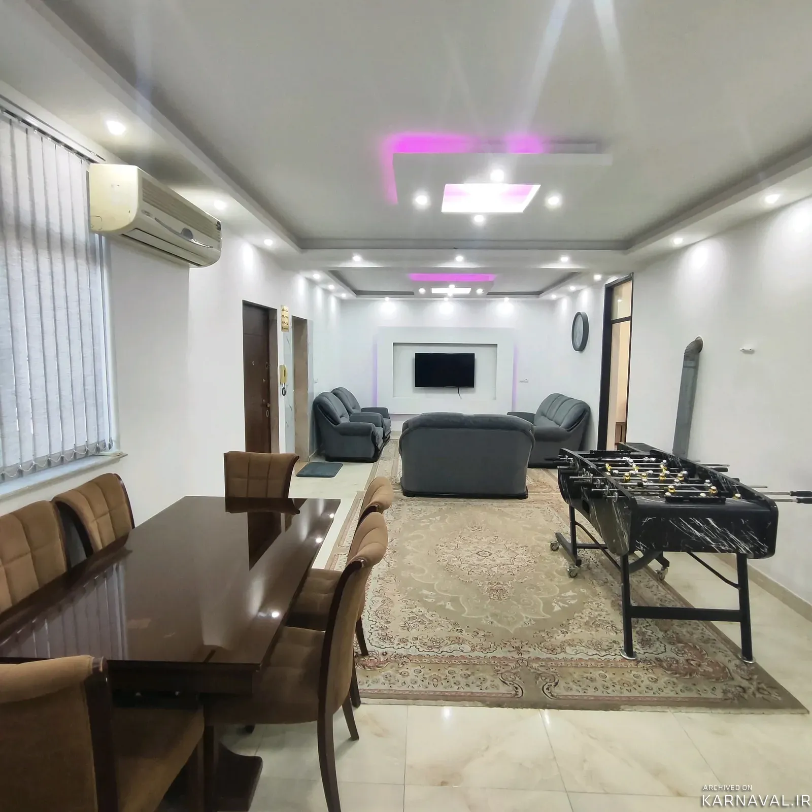 ویلا  استخردار آبگرم پویا با فوتبال دستی انزلی
