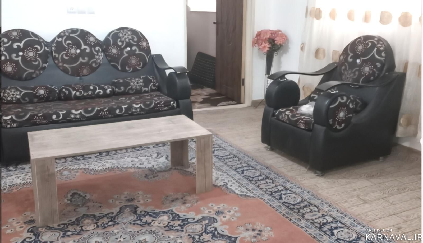 واحد دو خواب دارای تراسی با چشم انداز رودخانه