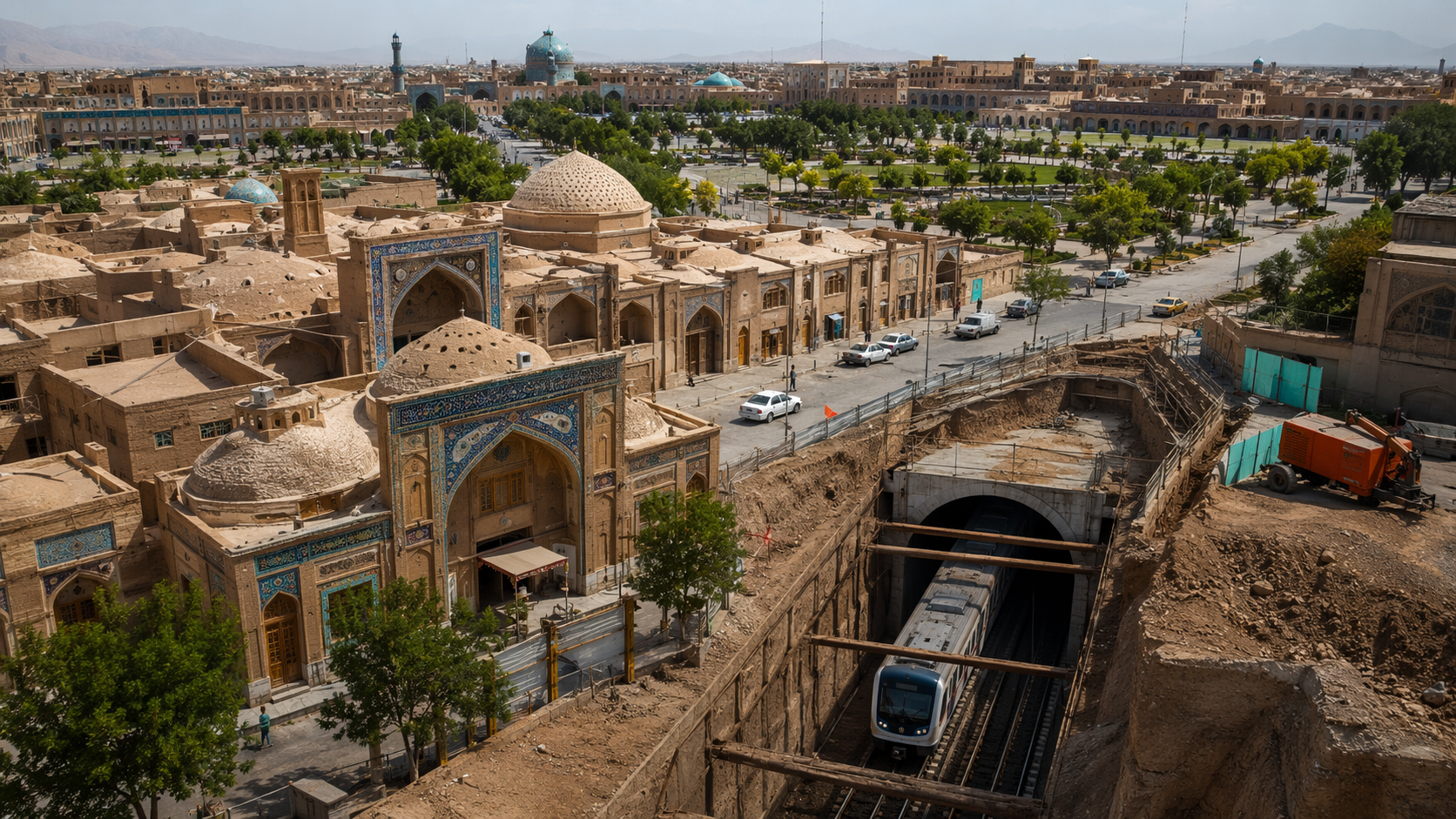 خط 2 مترو اصفهان و خطر برای بناهای تاریخی