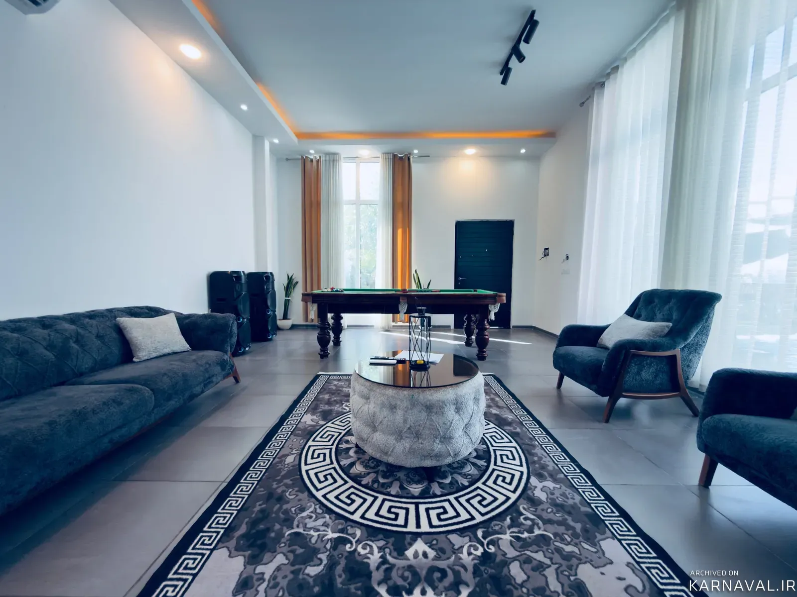 ویلا استخردار آبگرم دلنشین با بیلیارد سهیلیه
