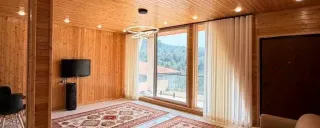 کلبه سوئیسی چوبین ماه با جکوزی بابل کلبه سوئیسی چوبین ماه با جکوزی بابل