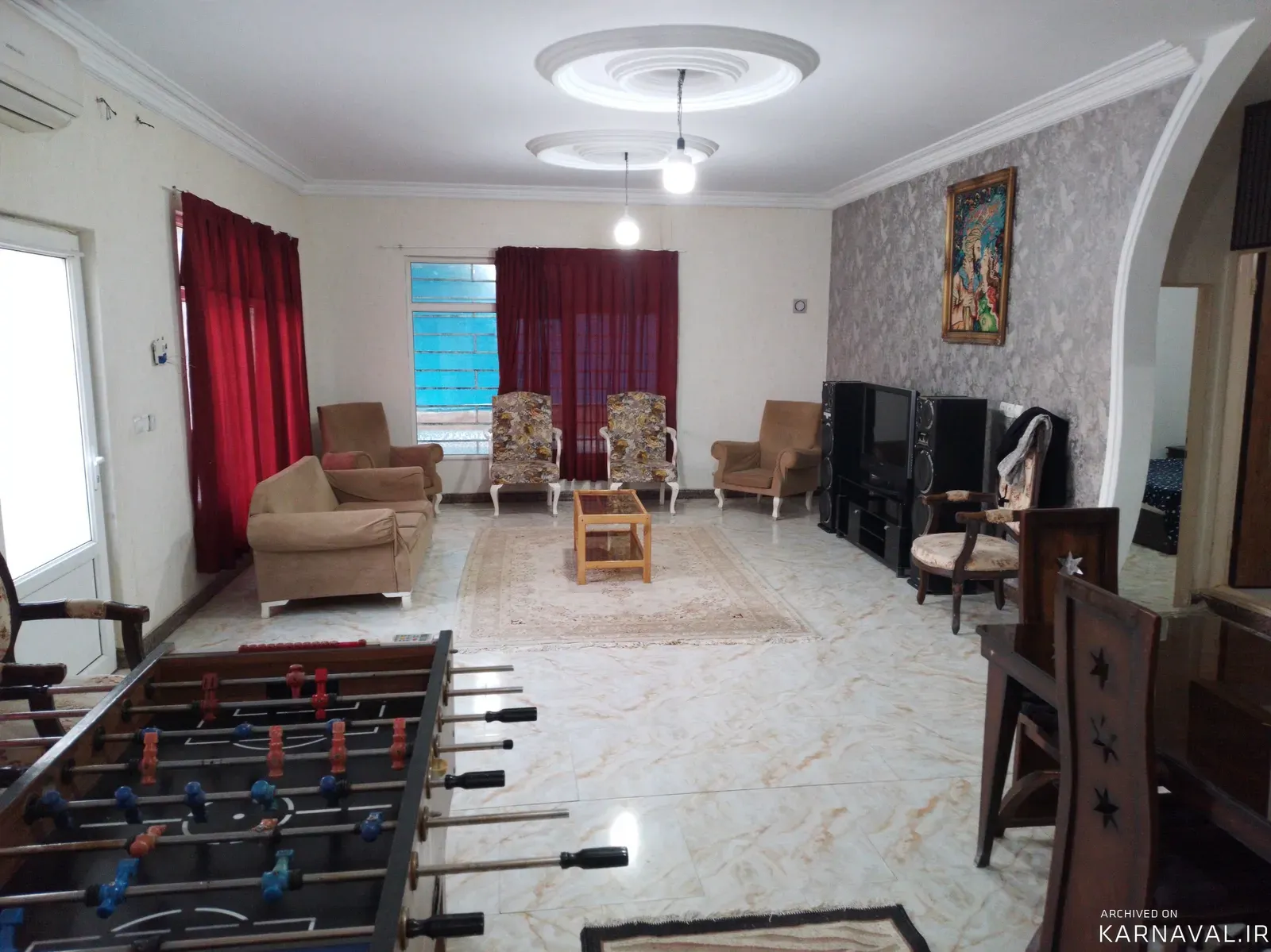 ویلا استخردار آبگرم ونیز با فوتبالدستی سهیلیه