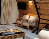 کلبه سوئیسی جنگلی با جکوزی ماسال کلبه سوئیسی جنگلی با جکوزی ماسال