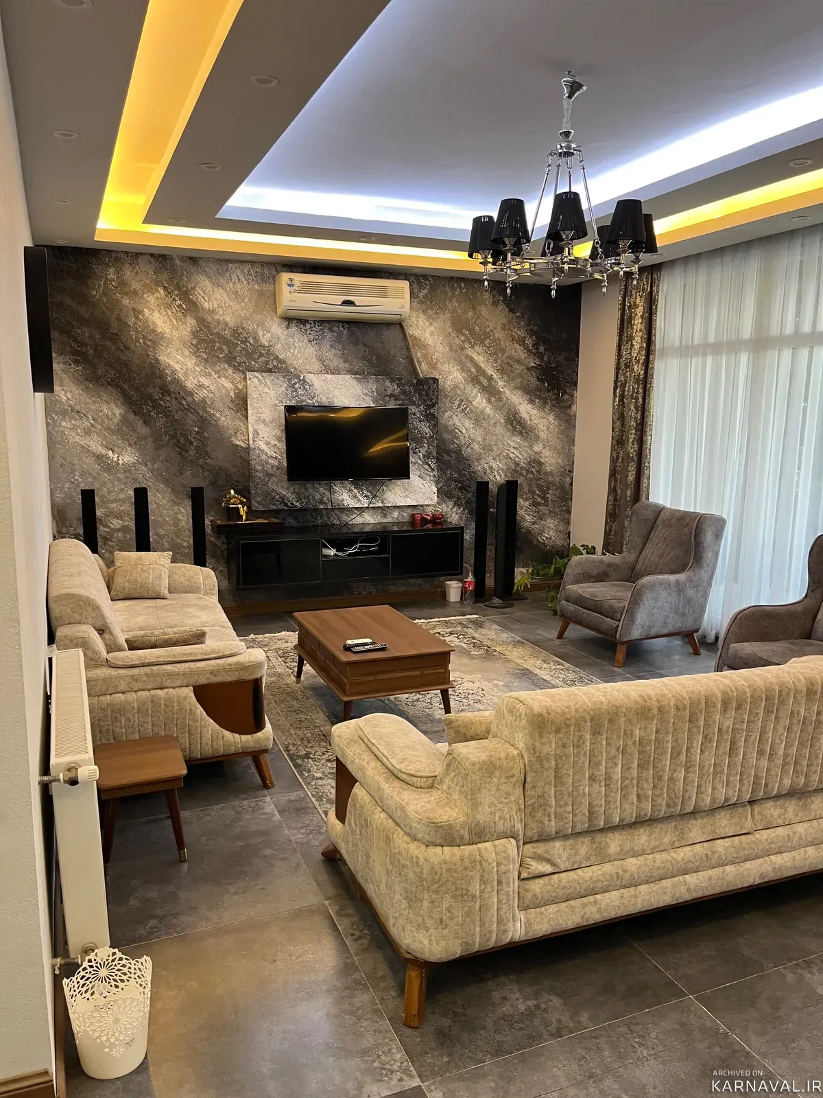 ویلا استخردار آبسرد دوبلکس پرشین با بیلیارد سهیلیه